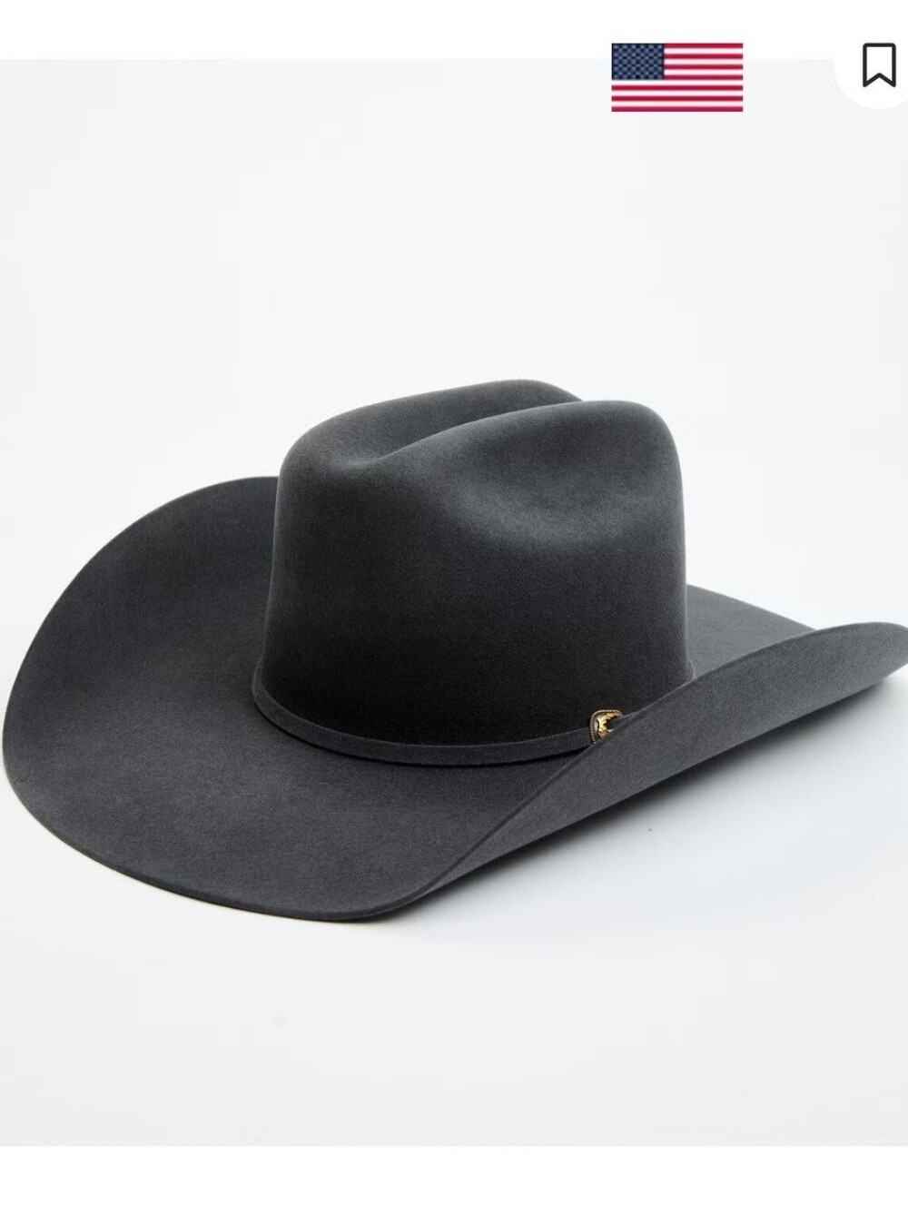 Cody James 1978 Men's Waco 10X Felt Cowboy Hat Dark Gray